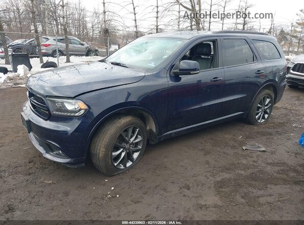 1C4RDJDG9HC945113 2017 DODGE DURANGO Синий Передняя левая четверть
