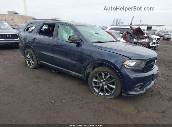 1C4RDJDG9HC945113 2017 DODGE DURANGO Синий Передняя правая четверть