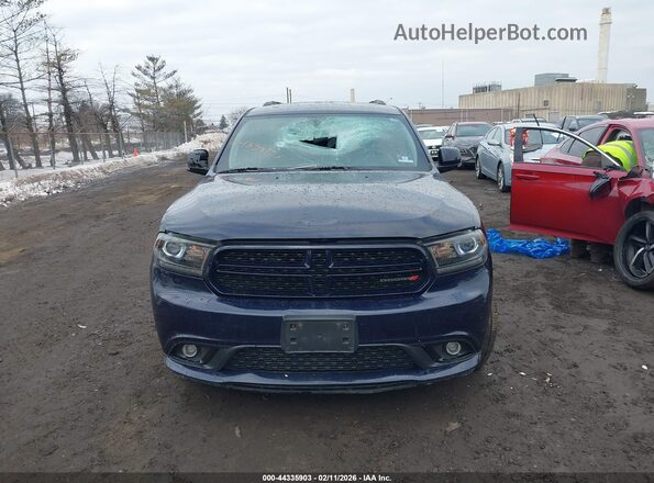 1C4RDJDG9HC945113 2017 DODGE DURANGO Синий Вид щитка приборов