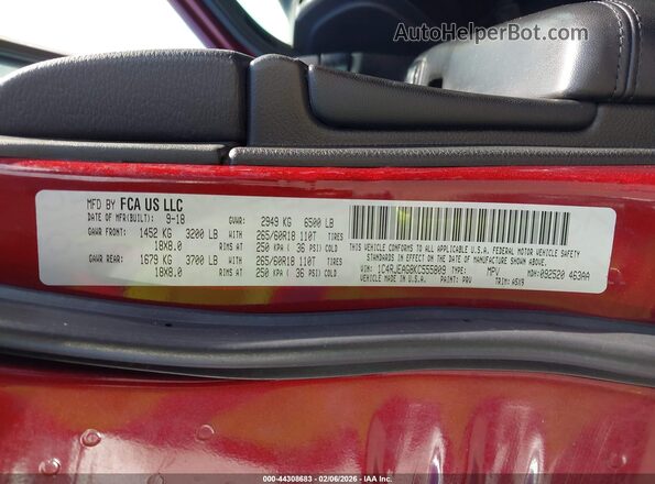 1C4RJEAG8KC555809 2019 JEEP GRAND CHEROKEE Red Вид підкапотного простору