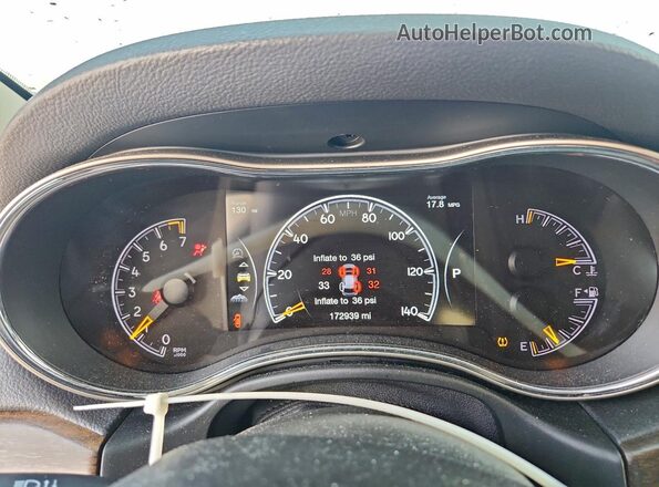1C4RJFBG1GC310037 2016 JEEP GRAND Белый Вид щитка приборов
