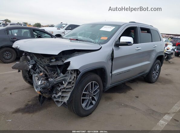 1C4RJFBG1KC538192 2019 JEEP GRAND CHEROKEE Серебряный Передняя левая четверть