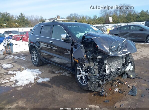 1C4RJFBG1KC569006 2019 JEEP GRAND CHEROKEE Черный Передняя правая четверть