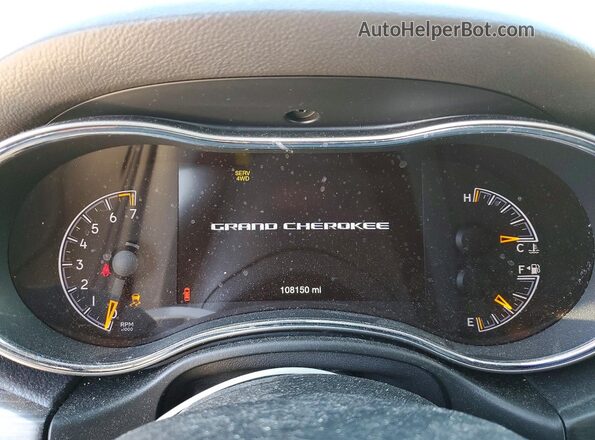 1C4RJFBG2KC567832 2019 JEEP GRAND Silver Вид щитка приладів