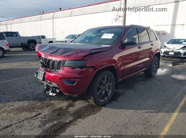 1C4RJFBG4MC502922 2021 JEEP GRAND CHEROKEE Burgundy Przód lewy