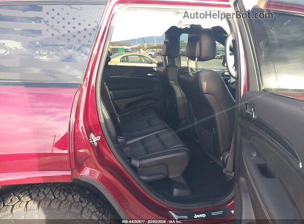 1C4RJFBG4MC502922 2021 JEEP GRAND CHEROKEE Burgundy Widok naklejki z numerem VIN