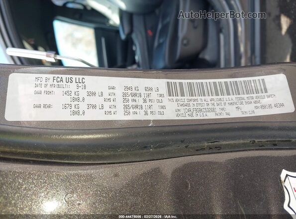 1C4RJFBG8KC532681 2019 JEEP GRAND CHEROKEE Brown Engine compartment view