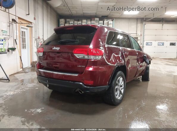 1C4RJFBG9GC339138 2016 JEEP GRAND CHEROKEE Темно-бордовый Задняя правая четверть