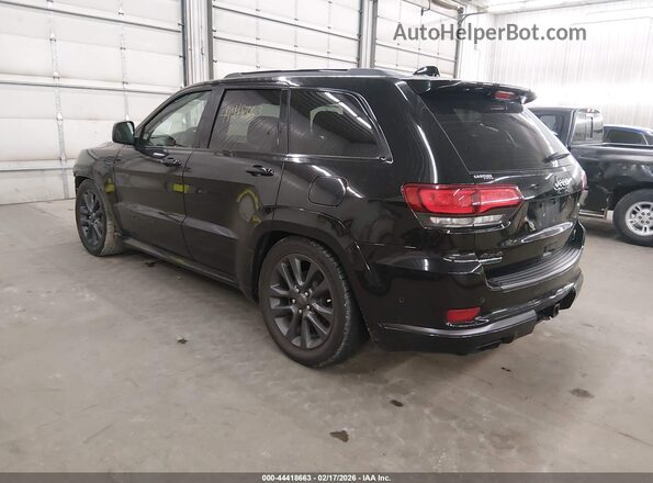 1C4RJFCM9JC374466 2018 JEEP GRAND CHEROKEE Черный Задняя левая четверть