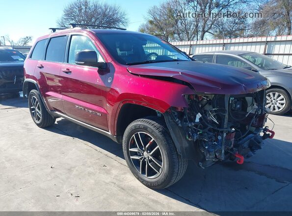 1C4RJFLG7JC204505 2018 JEEP GRAND CHEROKEE Темно-бордовый Передняя правая четверть
