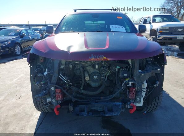 1C4RJFLG7JC204505 2018 JEEP GRAND CHEROKEE Темно-бордовый Вид спереди