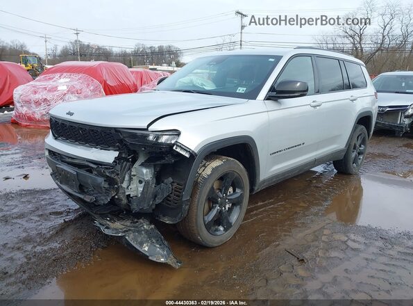 1C4RJKAG1P8885705 2023 JEEP GRAND CHEROKEE L Серебряный Передняя левая четверть
