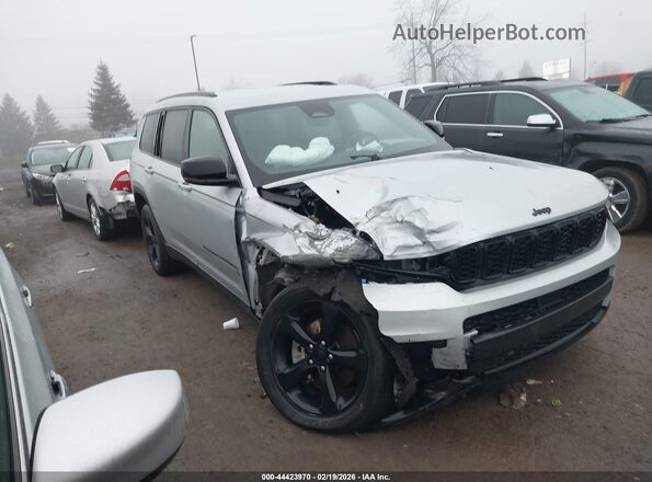1C4RJKAG7M8201199 2021 JEEP GRAND CHEROKEE L Серебряный Передняя правая четверть