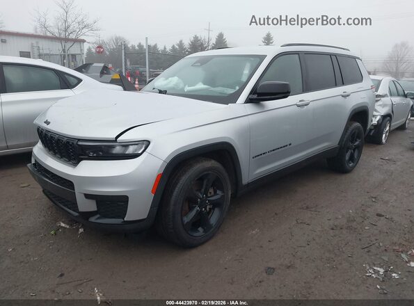 1C4RJKAG7M8201199 2021 JEEP GRAND CHEROKEE L Серебряный Передняя левая четверть