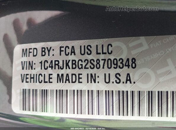 1C4RJKBG2S8709348 2025 JEEP GRAND CHEROKEE L Серый Вид подкапотного пространства