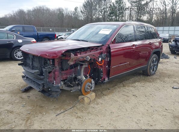 1C4RJYB63PC624291 2023 JEEP GRAND CHEROKEE 4XE Красный Передняя левая четверть