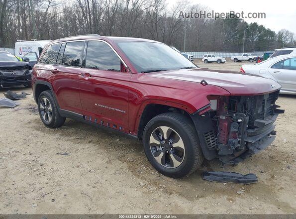 1C4RJYB63PC624291 2023 JEEP GRAND CHEROKEE 4XE Красный Передняя правая четверть