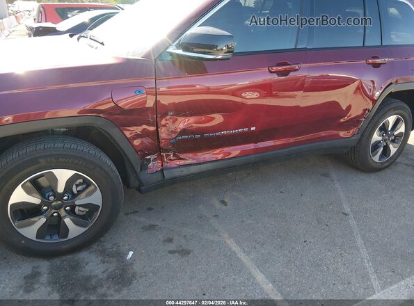 1C4RJYB69PC612131 2023 JEEP GRAND CHEROKEE 4XE Red Vista frontal