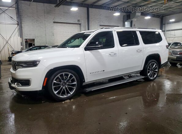 1C4SJSDP1PS557829 2023 JEEP WAGONEER White წინა მარცხენა ხედი სამი მეოთხედიდან