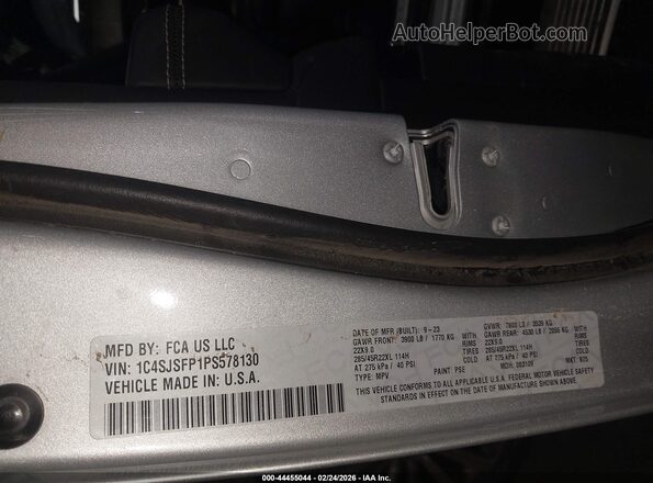 1C4SJSFP1PS578130 2023 JEEP GRAND WAGONEER L Серый Вид подкапотного пространства