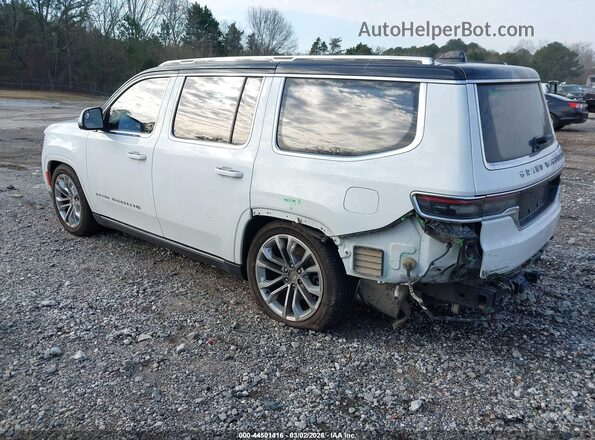1C4SJVFP0NS117807 2022 JEEP GRAND WAGONEER White Trasero izquierdo