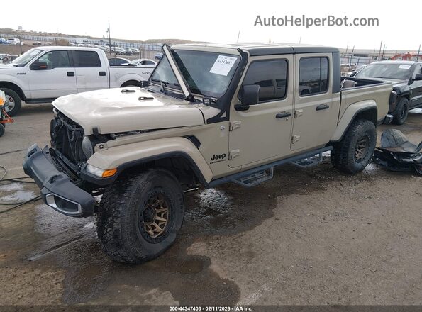 1C6HJTAG7LL173697 2020 JEEP GLADIATOR Желто-коричневый Передняя левая четверть