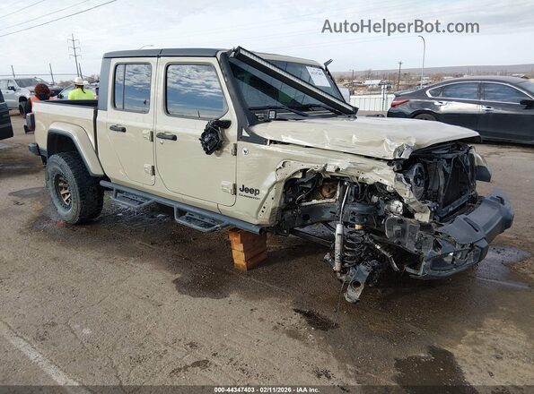 1C6HJTAG7LL173697 2020 JEEP GLADIATOR Желто-коричневый Передняя правая четверть