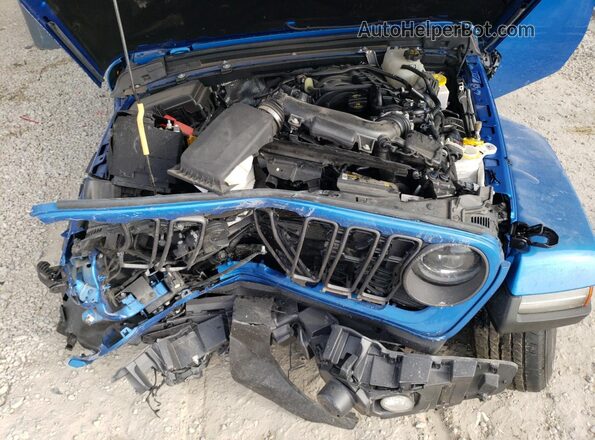 1C6HJTAG7RL105800 2024 JEEP GLADIATOR Синий Вид задней части салона