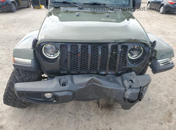 1C6HJTAG8PL508763 2023 JEEP GLADIATOR Зеленый Вид подкапотного пространства