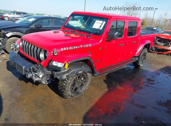 1C6PJTAG0SL550638 2025 JEEP GLADIATOR Red Vista tres cuartos delantera izquierda