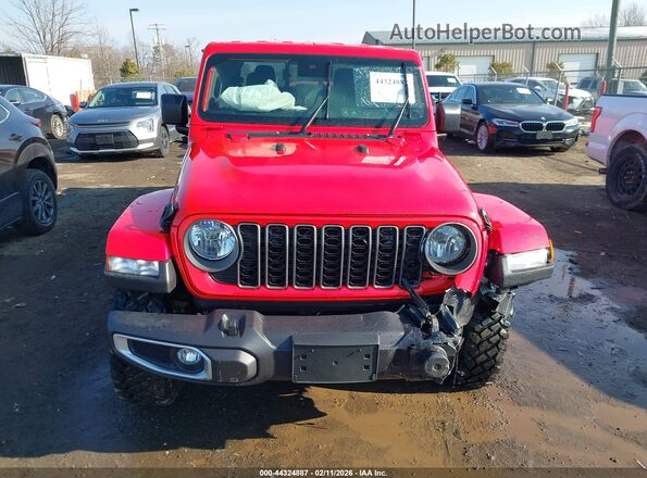 1C6PJTAG0SL550638 2025 JEEP GLADIATOR Red Vista del cuadro de instrumentos