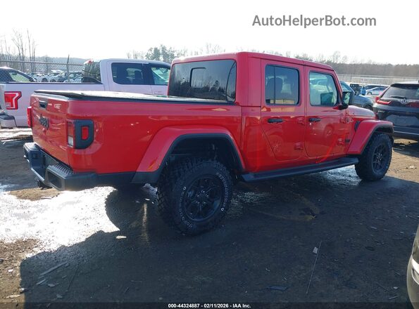 1C6PJTAG0SL550638 2025 JEEP GLADIATOR Red Vista interior trasera