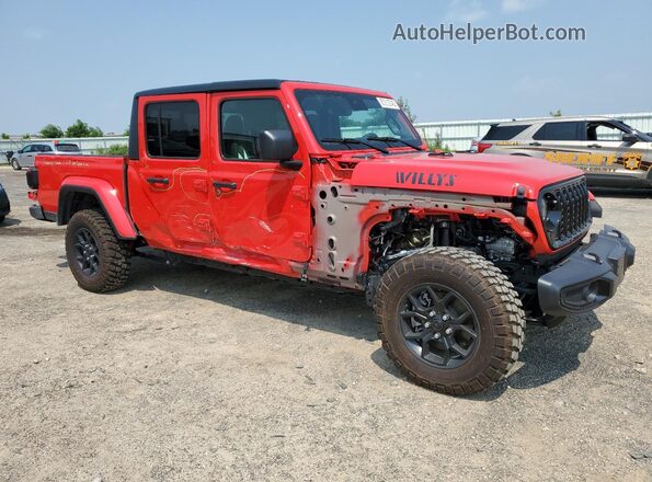 1C6PJTAG5SL504755 2025 JEEP GLADIATOR Красный Передняя правая четверть