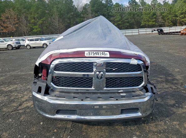 1C6RR6TT0KS653853 2019 RAM 1500 Burgundy წინა ხედი