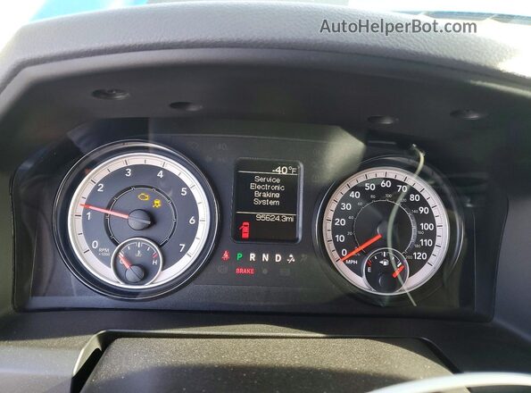 1C6RR7FT1KS643284 2019 RAM 1500 Blue ხელსაწყოთა პანელის ხედი