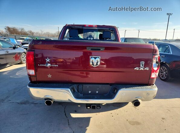 1C6RR7LT1JS116431 2018 RAM 1500 Burgundy Widok z tyłu