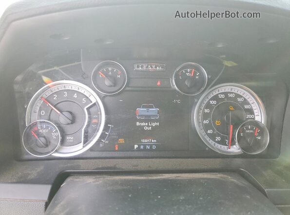 1C6RR7MMXJS298198 2018 RAM 1500 Black Սարքավորումների վահանակի տեսք