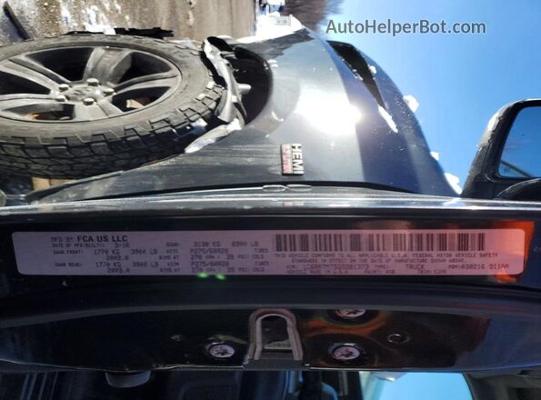 1C6RR7MT5GS281373 2016 DODGE RAM Black Widok komory silnika