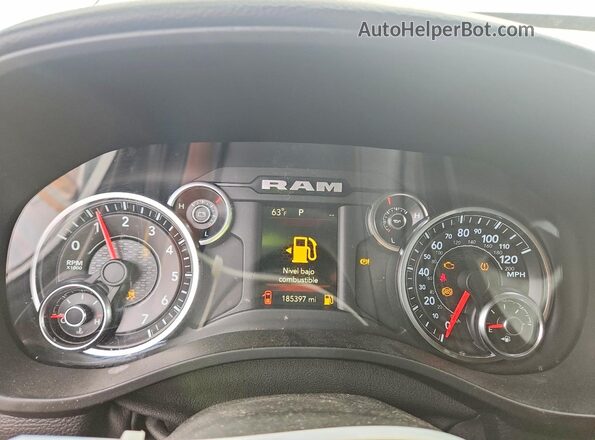 1C6RREFT4MN503347 2021 RAM 1500 Белый Вид щитка приборов