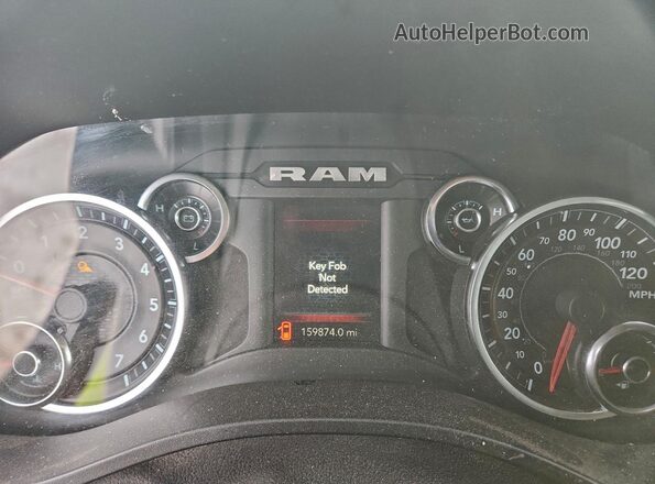1C6SRFBT0KN831617 2019 DODGE RAM Синий Вид щитка приборов
