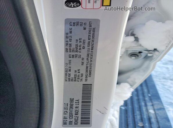 1C6SRFHT0MN816982 2021 RAM 1500 White Widok naklejki z numerem VIN