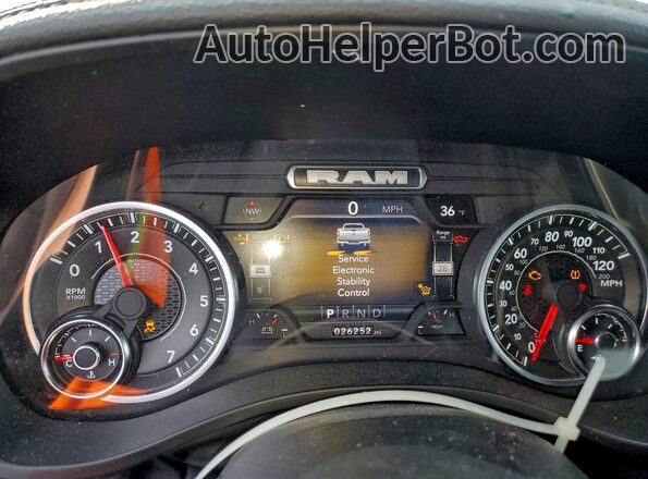 1C6SRFJTXRN168584 2024 RAM 1500 Серый Вид щитка приборов