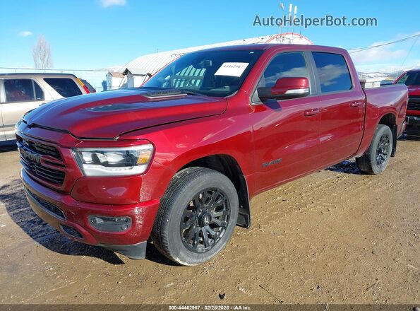 1C6SRFLT5KN844135 2019 RAM 1500 Красный Передняя левая четверть