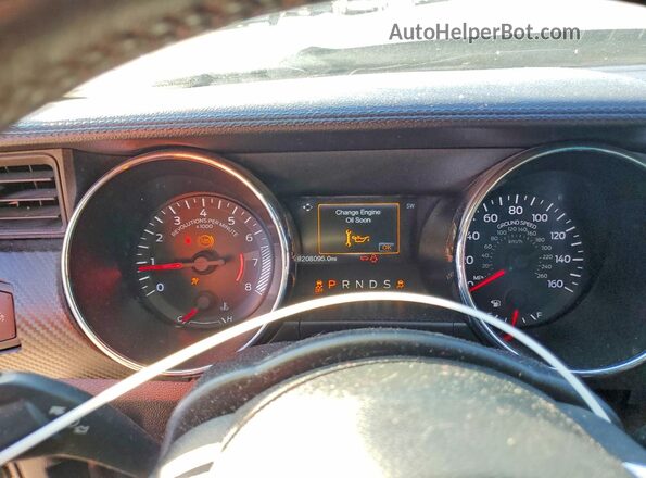 1FA6P8AM1G5208767 2016 FORD MUSTANG Черный Вид щитка приборов