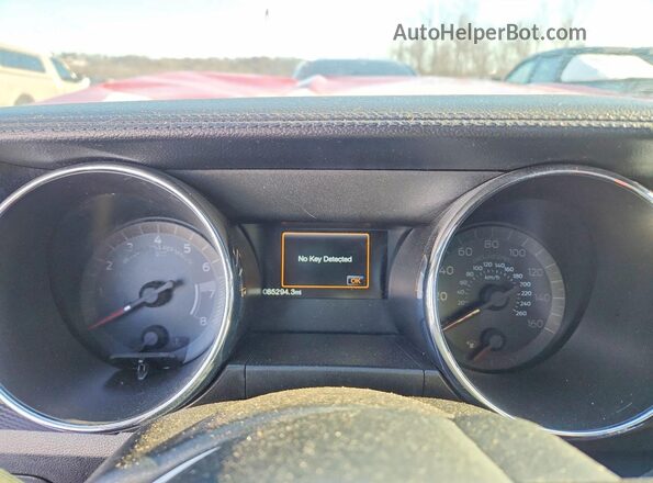 1FA6P8AM1G5232549 2016 FORD MUSTANG Красный Вид щитка приборов