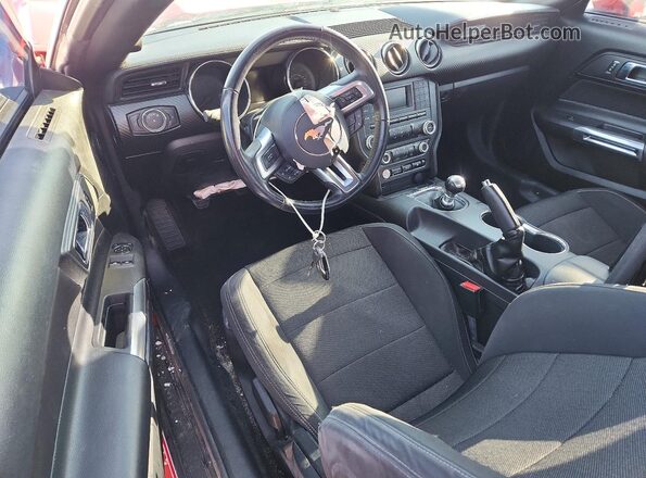 1FA6P8AM1G5232549 2016 FORD MUSTANG Красный Вид панели приборов