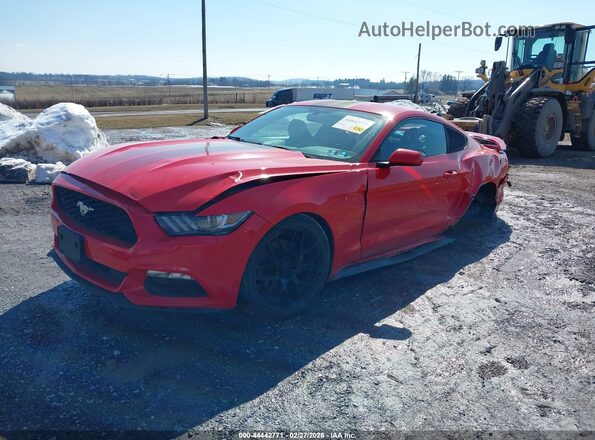 1FA6P8AM6H5322586 2017 FORD MUSTANG Красный Передняя левая четверть