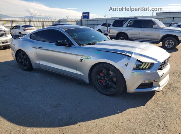 1FA6P8AM8G5274099 2016 FORD MUSTANG Серебряный Передняя правая четверть
