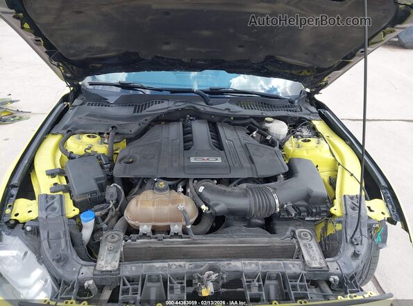 1FA6P8CF3M5116618 2021 FORD MUSTANG Yellow Vista trasera