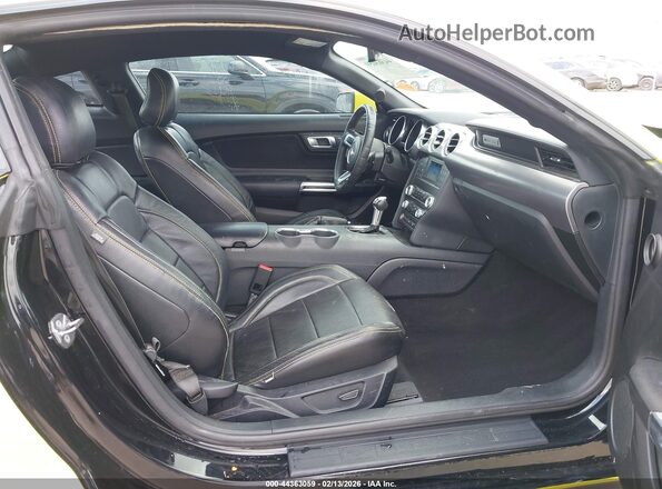 1FA6P8CF3M5116618 2021 FORD MUSTANG Yellow Vista interior delantera